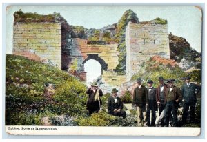 1909 Gate Of Persecution Ephesus İzmir Province Turkey Antique Levant Postcard