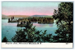 c1910 Raquette Lake Adirondack Mountains New York NY Antique Postcard