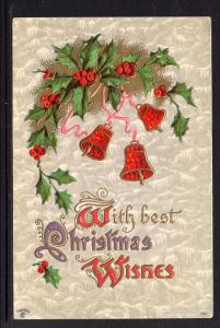 With Best Christmas Wishes,Holly,Bells