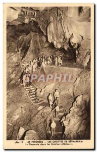 Old Postcard The Pyrenees From the Betharram Caves Downhill donations Lower C...