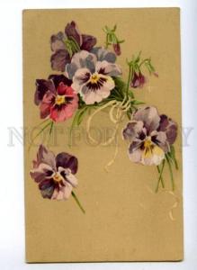 3149770 PANSY Flowers w/ Bow KLEIN vintage GOM PC