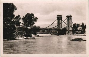 CPA Environs de Pertuis - Le Pont Suspendu sur la Durance (1086292)