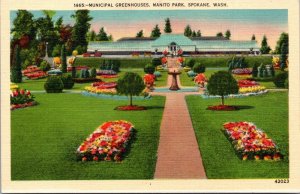 Washington Spokane Manito Park Showing Municipal Greenhouses