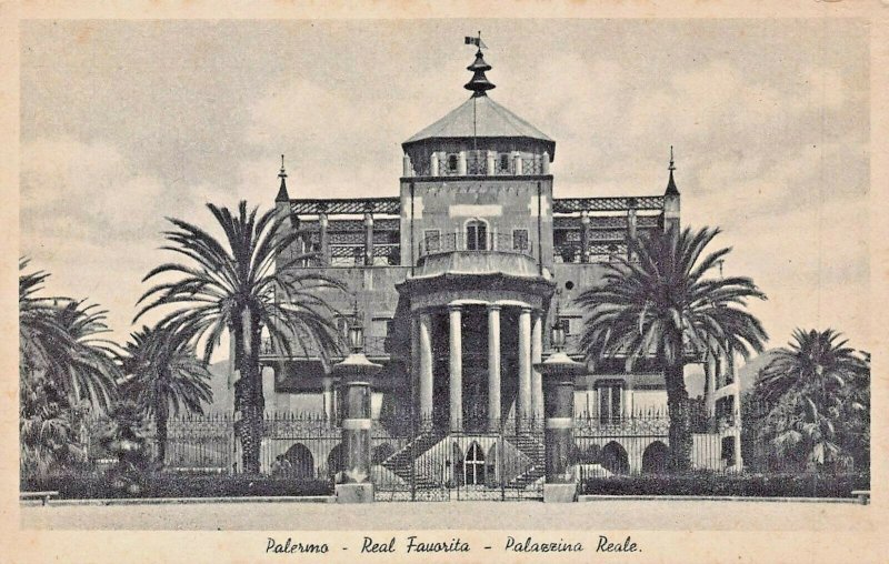 PALERMO SICILY ITALY~REAL FAUORITA-FAUORITA PALAZZINA~PHOTO POSTCARD