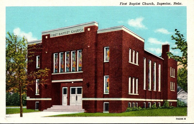 Nebraska Superior First Baptist Church Curteich