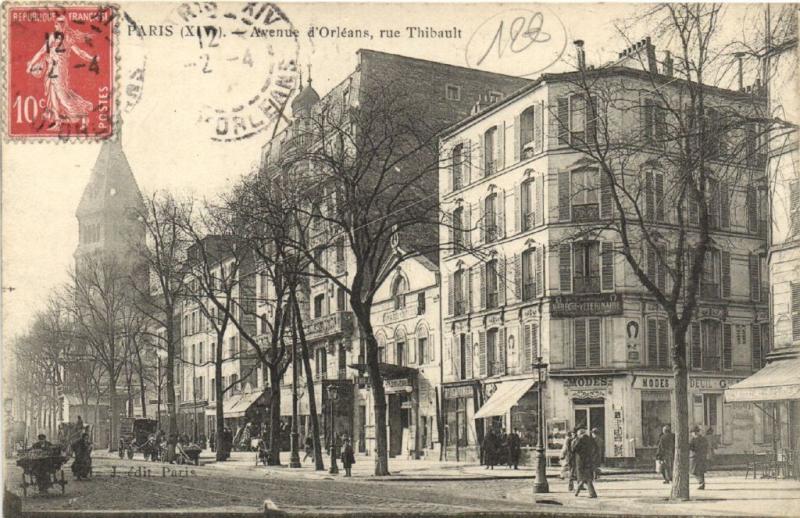 CPA Paris 14e (Dep.75) - Avenue d'Orléans, rue Thibault (56479)