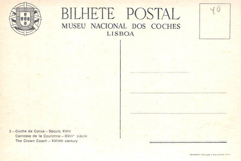 The Crown Coach, Coche Da Coroa  