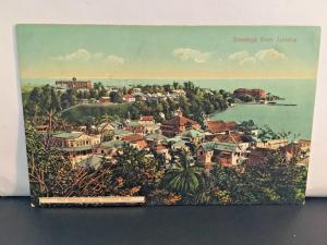 Postcard  Greetings from Jamaica, Port Antonio, showing Fitchfield, Hotel  Y1