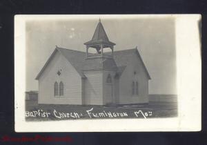 RPPC FLEMINGTON MISSOURI BAPTIST CHURCH VINTAGE REAL PHOTO POSTCARD MO.