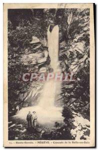 Old Postcard Megeve Haute Savoie Cascade of the Sleeping