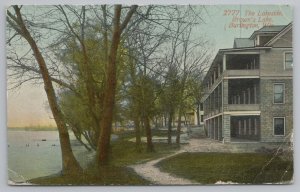 Burlington Wisconsin~The Lakeside Brown's Lake~Vintage Postcard 