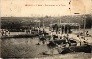 CPA Militaire Verdun - 3e Génie - Pont tournant sur la Mesue (90937)