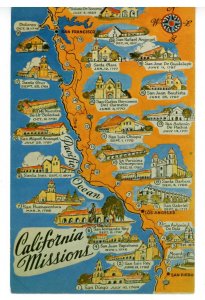 CA - California Missions Map