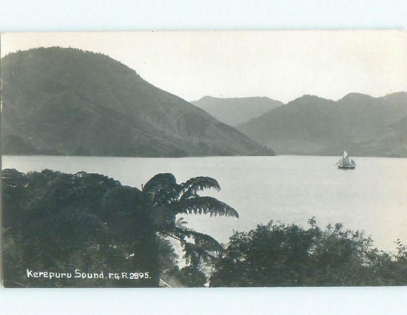 old rppc NICE VIEW Kerepuru Sound - Picton & Havelock New Zealand i1933