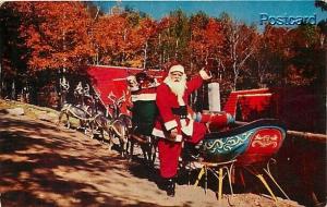 NY, North Pole, New York, Santa with Reindeer, Sleigh, Mike Roberts No. SC2110