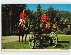 Postcard Royal Canadian Mounted Police Mounted Rifles Canada