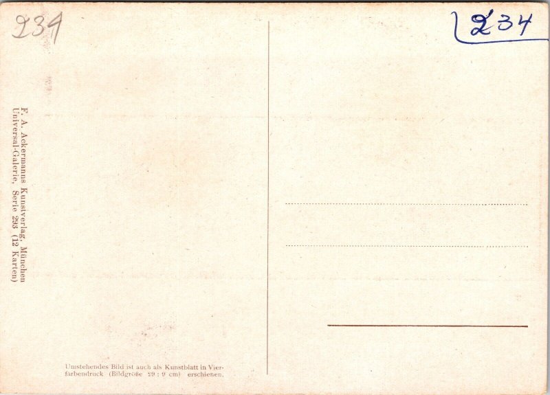 The Begging Flutist C Spitzweg Postcard