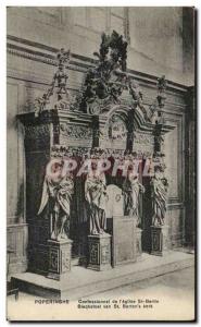 Postcard Old Confessional Poperinghe I & # 39eglise St Bertin