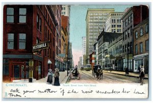 c1905 Fourth Street Main Street Road Cincinnati Ohio Raphael Tuck Son Postcard