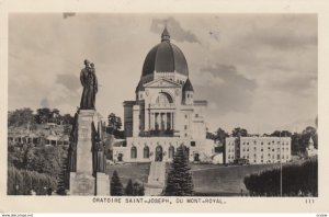 RP: Oratoire Saint-Joseph , Du Mont Royal . Quebec , Canada , 1949