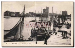 Old Postcard La Rochelle Un Coin Du Port Boat