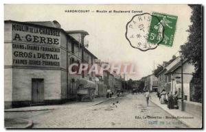 Postcard Old Hardricourt Mill and Carnot Boulevard