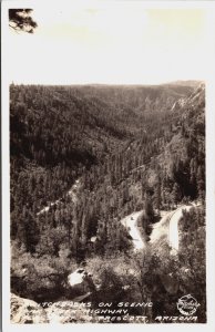 Witch Backs On Scenic Oak Green Highway Flagstaff Prescott California RPPC C050