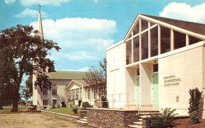 Rhode Island RI    BARRINGTON CONGREGATIONAL CHURCH & HOUSE Bristol Co Postcard