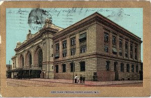 Postcard TRAIN STATION SCENE Albany New York NY AI4332