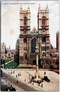 Westminster Abbey London England ~ Collegiate Roman Cathilic Church Postcard