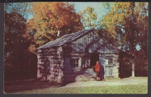 IL Miller's Blacksmith Shop, New Salem State Park with Forges and Tools