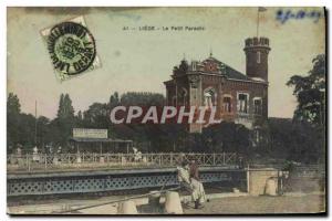 Old Postcard Liege The little paradise