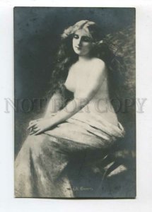 3097463 NUDE Belle Woman LONG HAIR by Angelo ASTI old PHOTO Rus