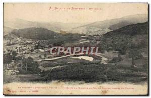 Old Postcard From the Balloon Servance view of the Moselle valley to the neck...