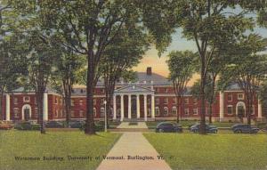 Vermont Burlington Waterman Building University Of Vermont 1954