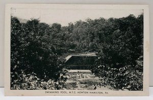 Newton Hamilton Pa Swimming Pool M.T.C. Methodist Training Camp Postcard A18