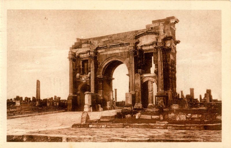 Algeria - Timgad. The Arch of Trajan