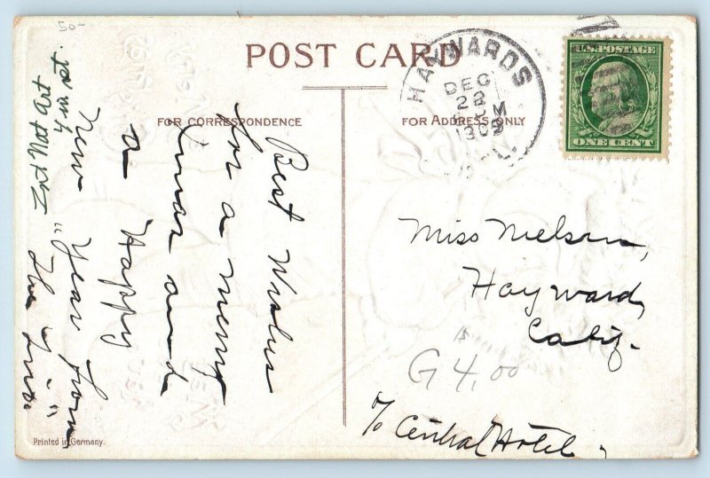 Ellen Clapsaddle Postcard Christmas Child Winter Suit Snow Winter Hayward CA