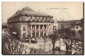 Old Postcard Strassburg The Theater