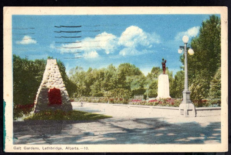 Canada Alberta LETHBRIDGE Galt Gardens pm1950 ~ WB