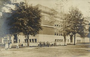 PC CPA US, IND, ELKHART, SCHOOL, Vintage REAL PHOTO Postcard (b14951)