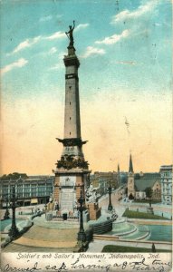 1907 Soldiers and Sailors Monument, Indianapolis, Indiana Vintage Postcard