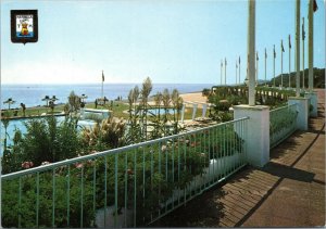 postcard Marbella Spain -  Costa del Sol - La Siesta swimming pool