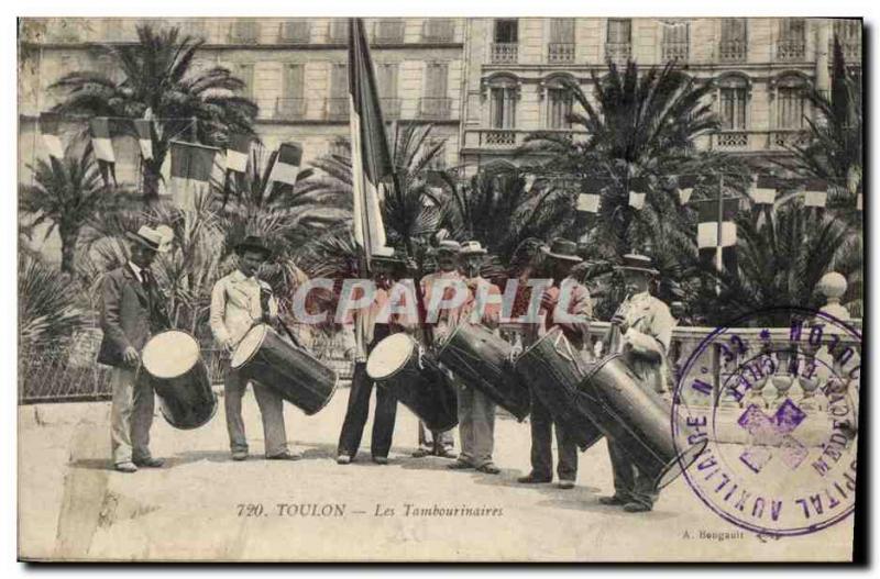 Old Postcard Folklore Toulon The Tambourinaires TOP