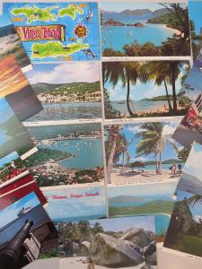 THE VIRGIN ISLANDS OF THE CARIBBEAN LOT OF 30 PLUS CHROME POSTCARDS