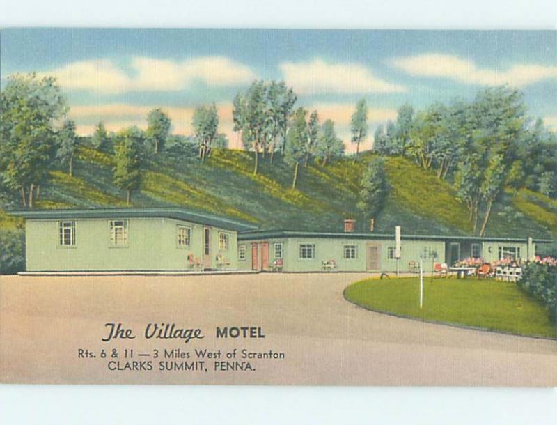 Unused Linen MOTEL SCENE Clarks Summit Pennsylvania PA hk0817