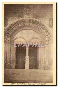 Old Postcard Portal of the Cathedral of Oloron