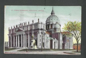 1907 Post Card Montreal Canada St James Cathedral