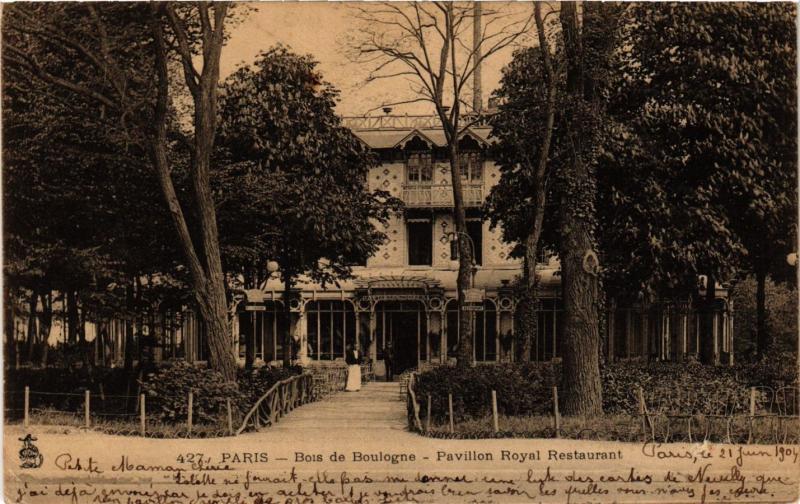 CPA PARIS 16e-Bois de Boulogne-Pavillon Royal Restaurant (326484)