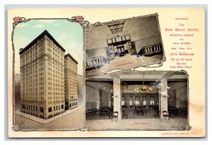 Mills Hotel Multiview New York City NYC NY UNP DB Postcard O15